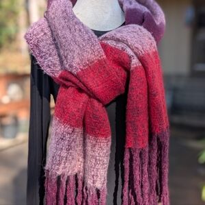 Steve Madden Oversized Color Block Scarf